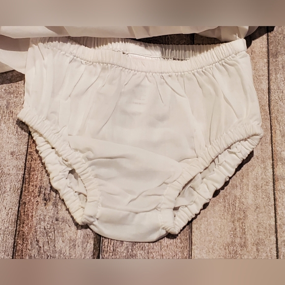 Janie & Jack Watermelon Love Ruffle Collar Ribbon Dress Baby Girls 0-3M NWT - Picture 5 of 7